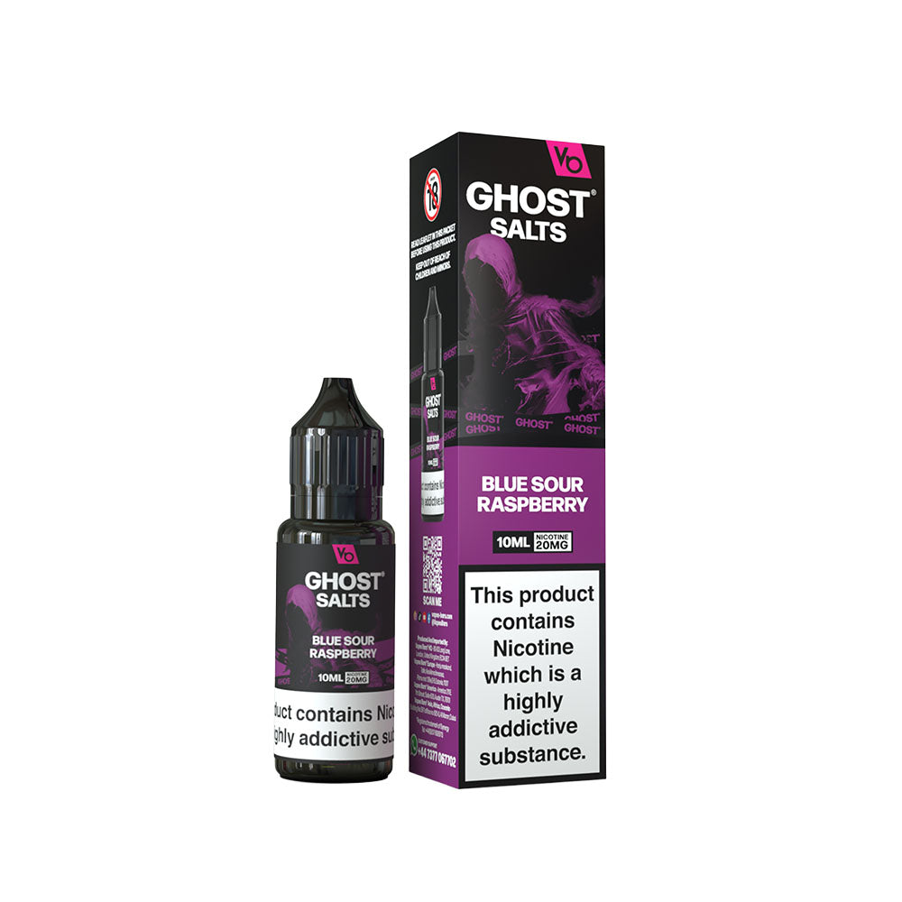 Vapes Bars Ghost Salt 10mg Blue Sour Raspberry