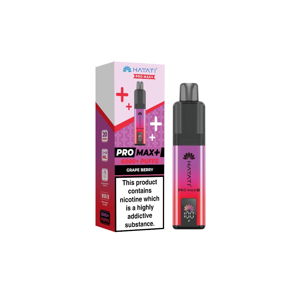 Hayati Pro Max+ Kit 20mg Grape Berry – Vape Local