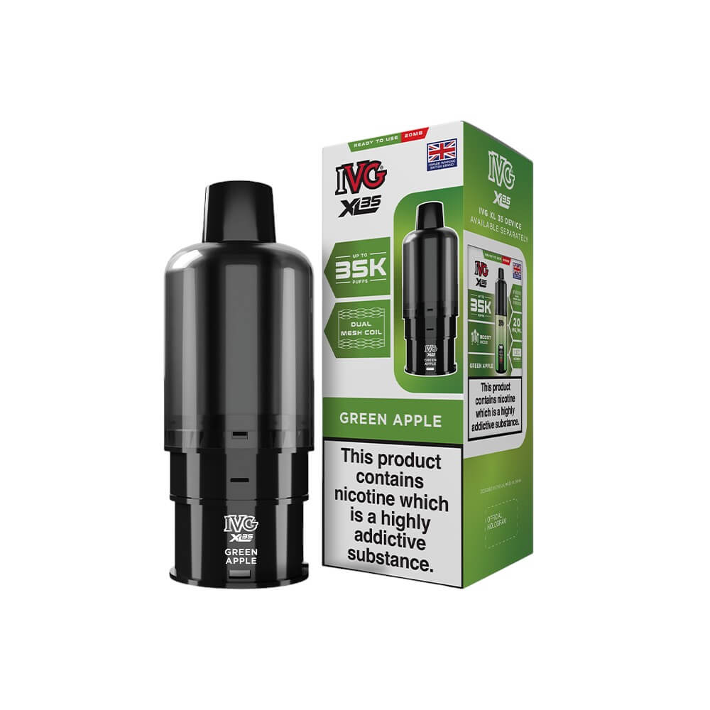 IVG XL35 Replacement Pod Green Apple