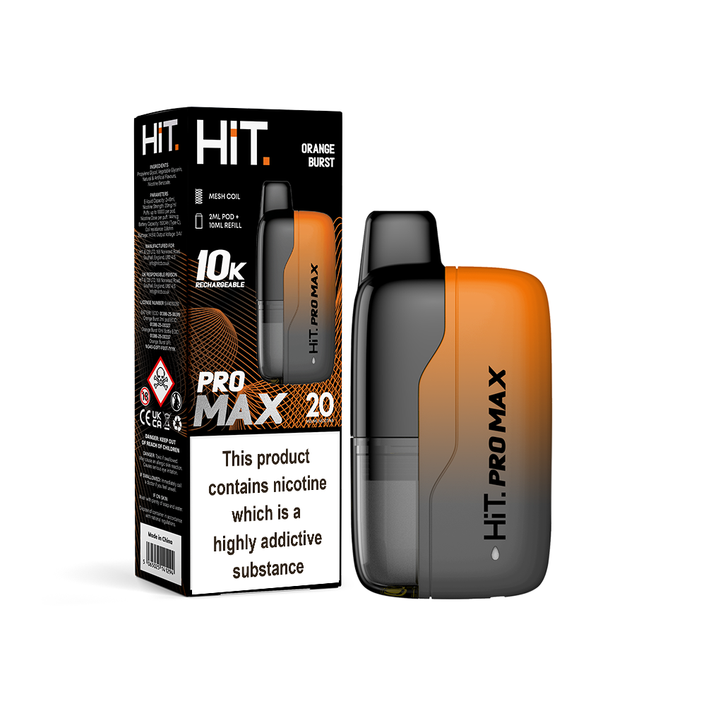 Hit Pro Max 2+10 Starter Kit Orange Burst 20mg