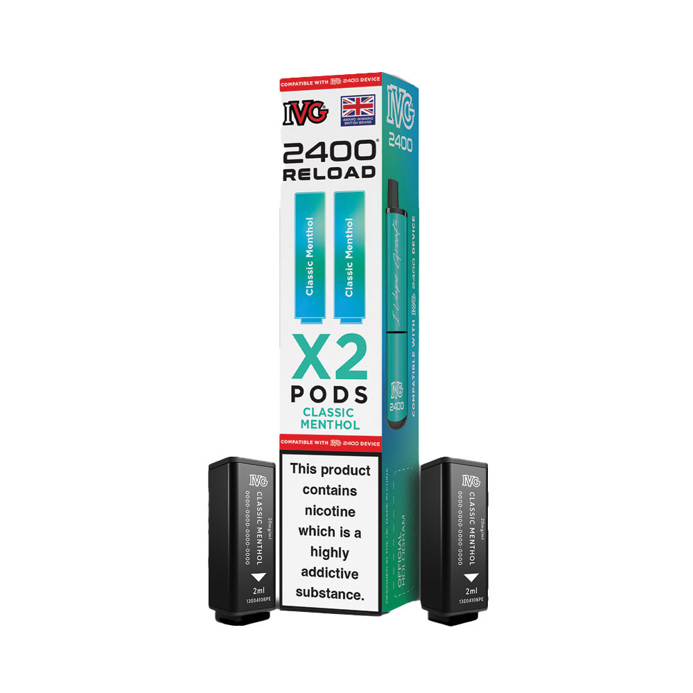 IVG 2400 Reload 2 Pod Pack Classic Menthol