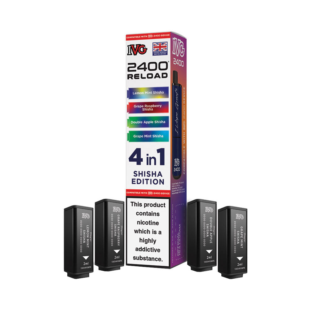 IVG 2400 Reload 4 Pod Pack Shisha Edition
