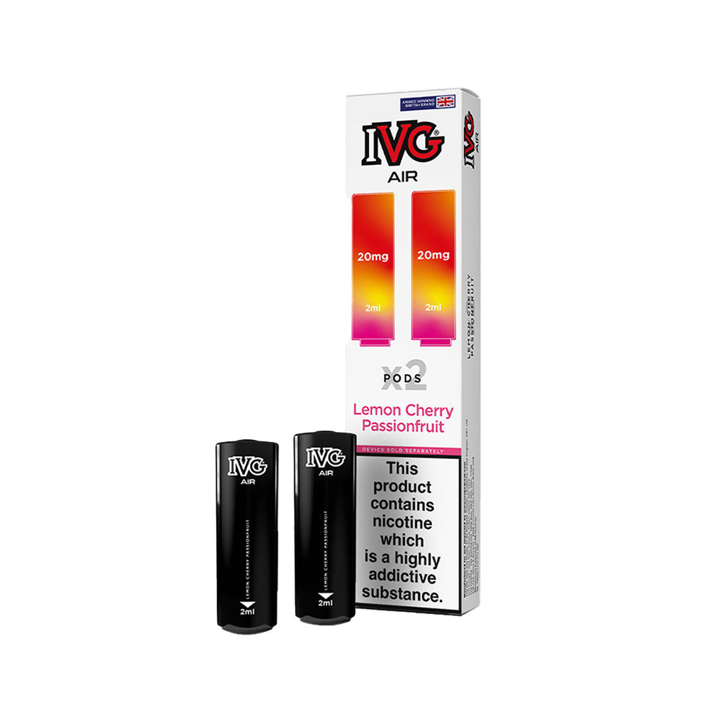 IVG Air Pro Pods Lemon Cherry Passionfruit 2 Pack