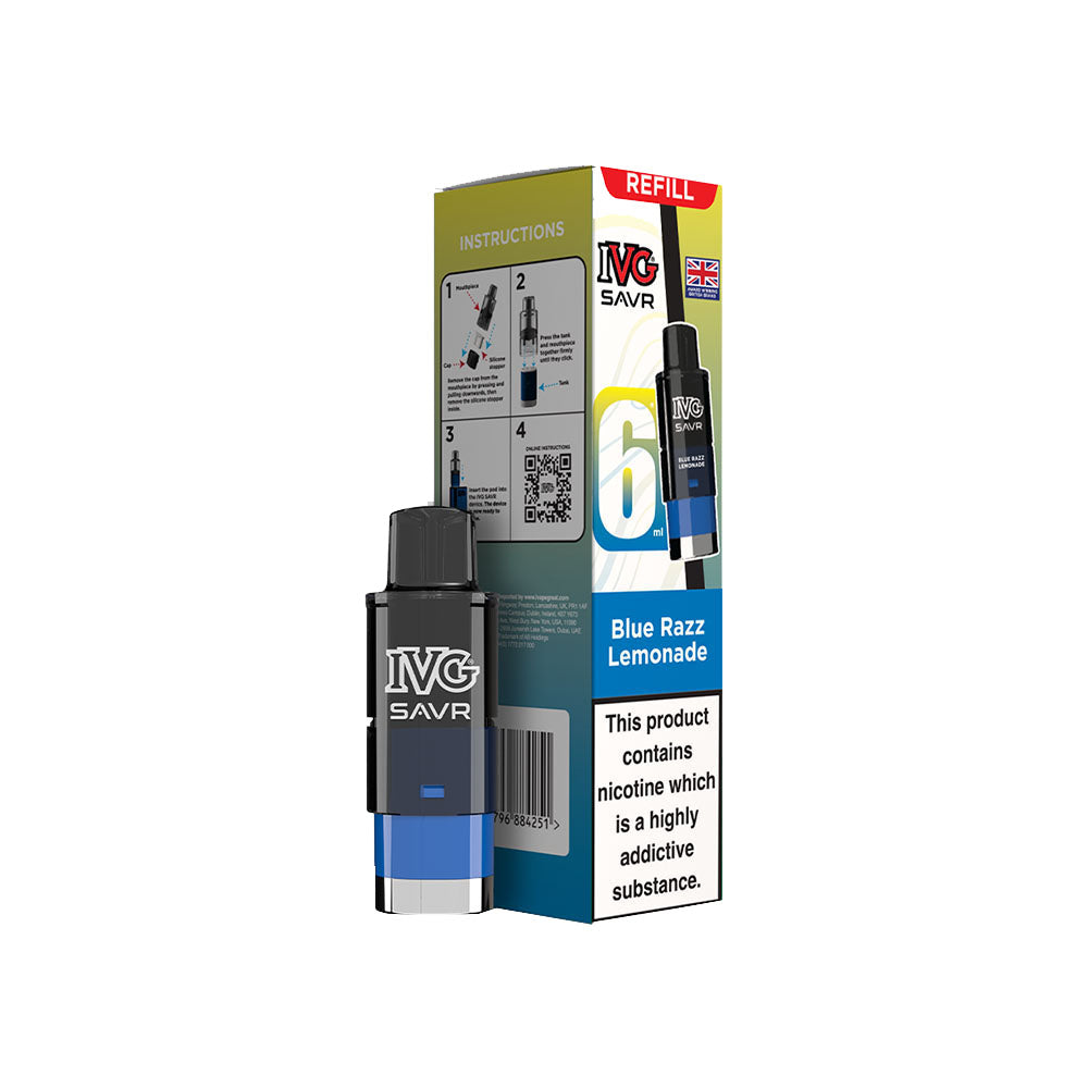 IVG Savr 3000 Refill Blue Razz Lemonade