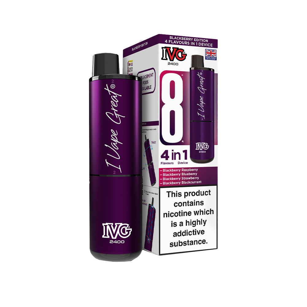 IVG 2400 Rechargeable Kit Blackberry Edition