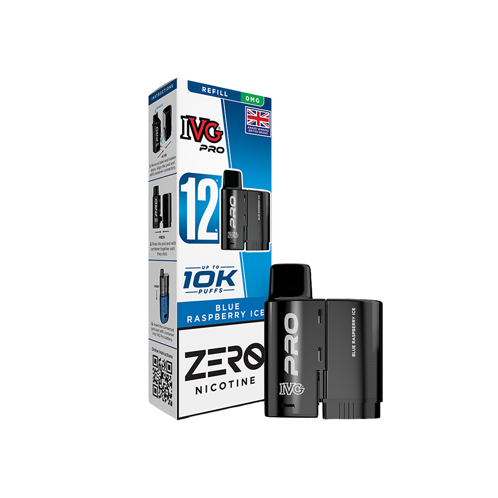 IVG PRO 12 Pods Blue Raspberry Ice 0mg