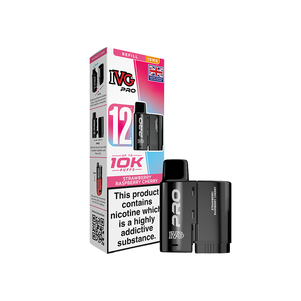 IVG PRO 12 Pods Strawberry Raspberry Cherry 10mg