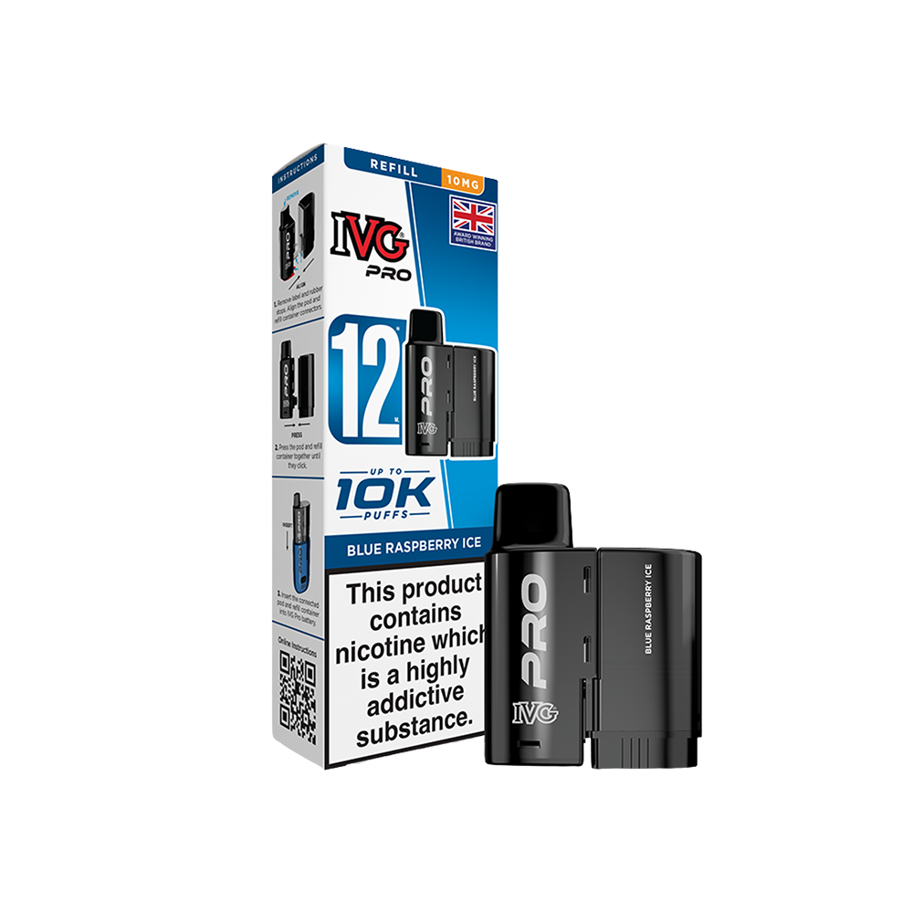 IVG PRO 12 Pods Blue Raspberry Ice 10mg