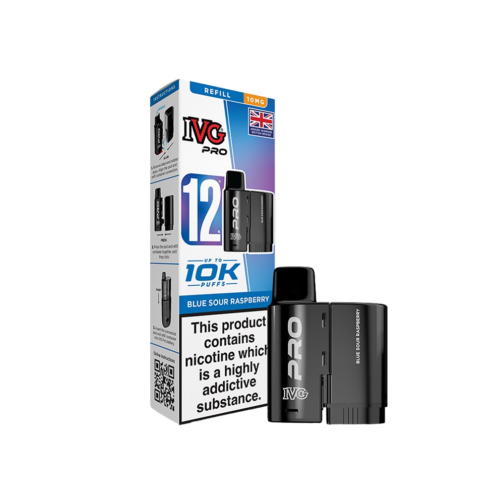 IVG PRO 12 Pods Blue Sour Raspberry 10mg