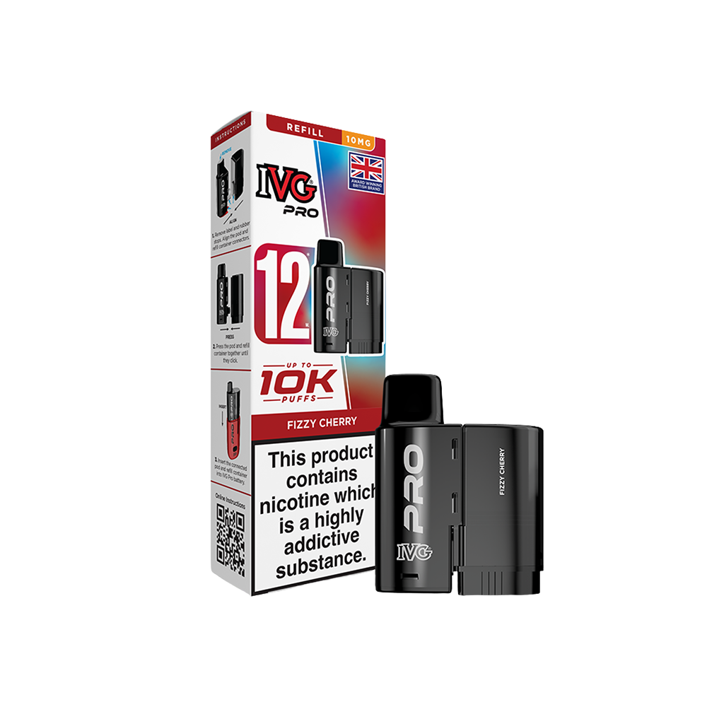 IVG PRO 12 Pods Fizzy Cherry 10mg