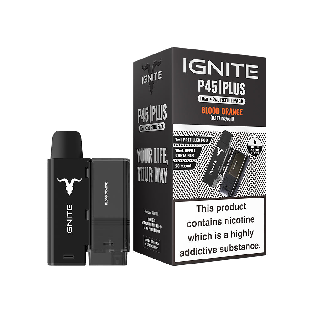 Ignite P45 PLUS 2 Pod Pack Blood Orange