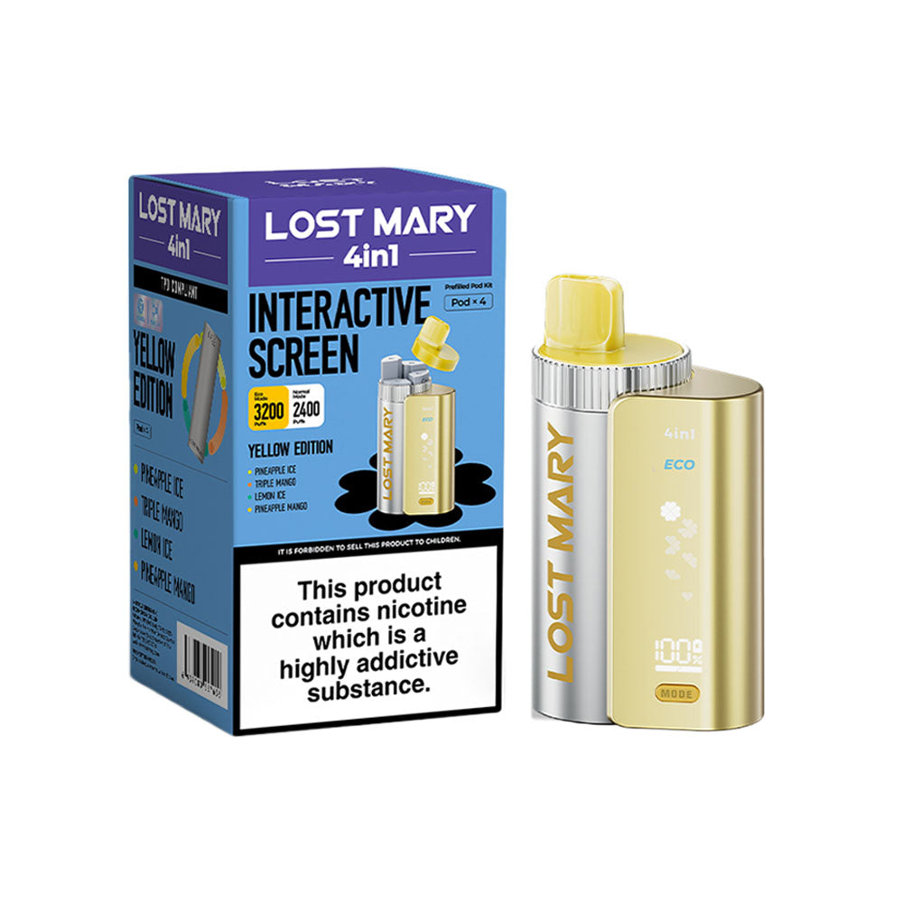 Lost Mary 4 in 1 Kit Mix Flavours Yellow  Edition 20mg