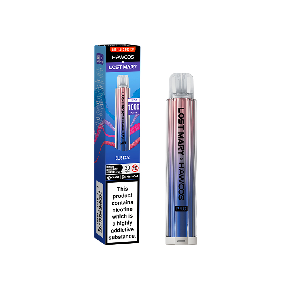 Hawcos x Lost Mary Pro Kit Blue Razz