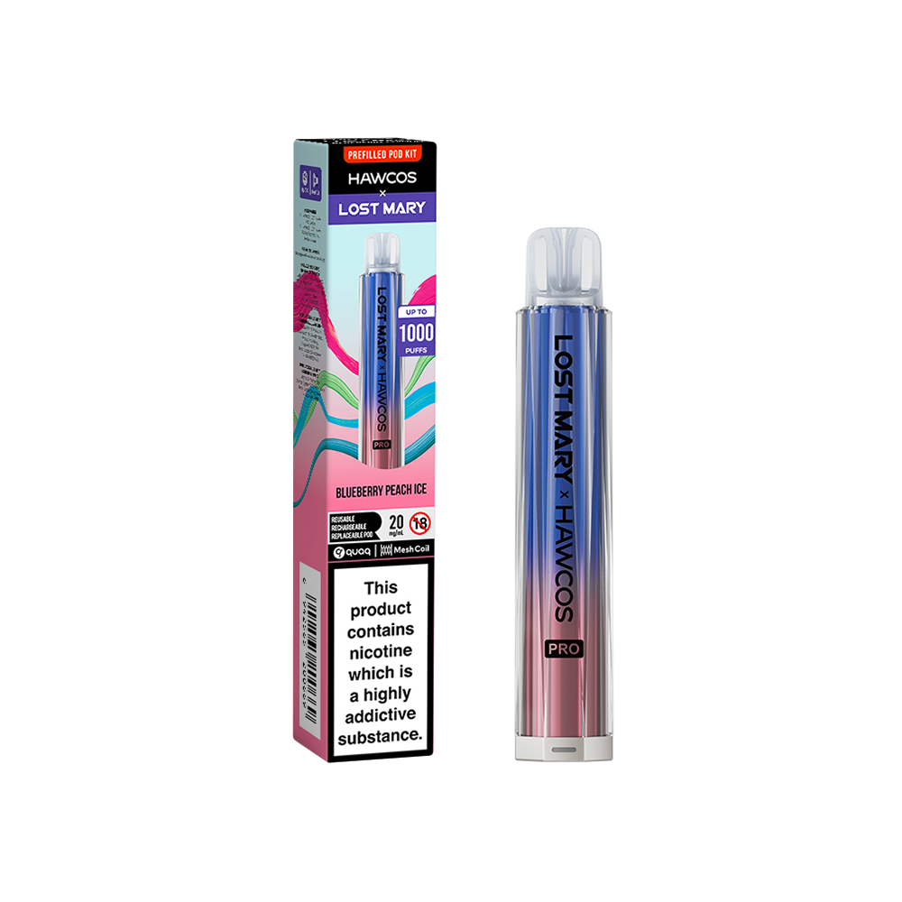 Hawcos x Lost Mary Pro Kit Blueberry Peach Ice