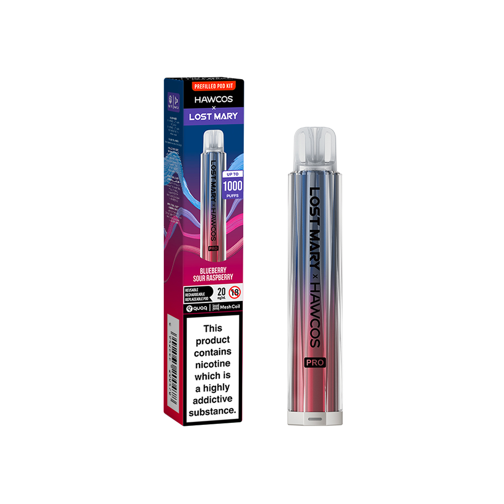Hawcos x Lost Mary Pro Kit Blueberry Sour Raspberry