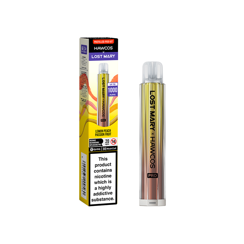 Hawcos x Lost Mary Pro Kit Lemon Peach Passion Fruit
