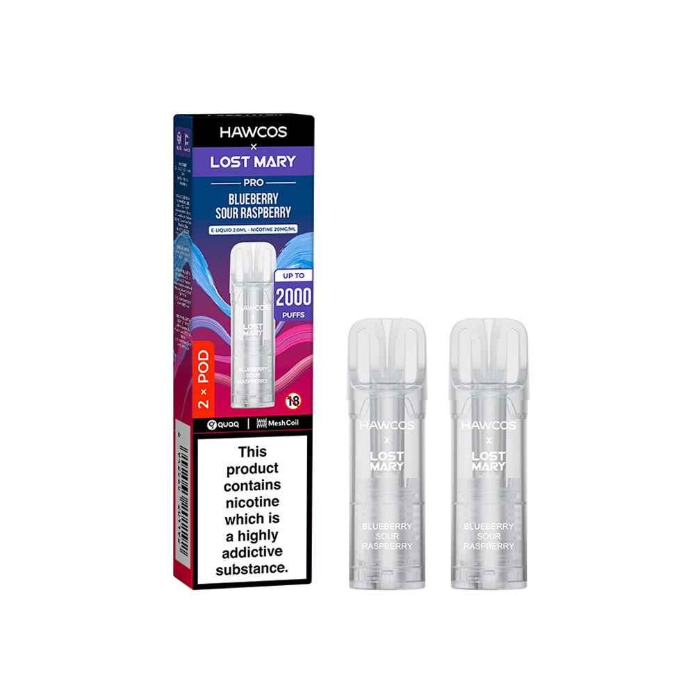 Hawcos x Lost Mary Pro Pod Blueberry Sour Raspberry