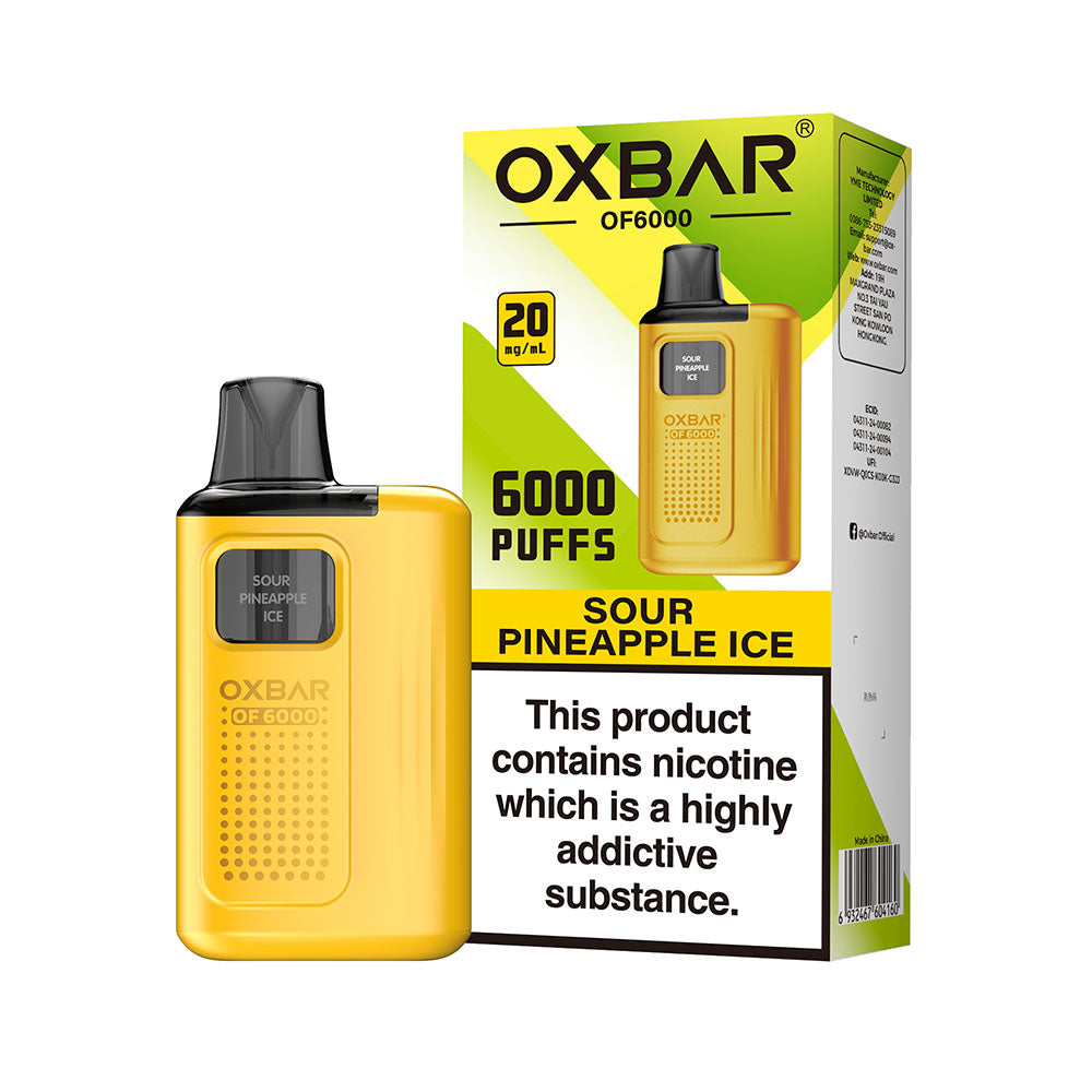 OXBAR OF6000 Sour Pineapple Ice 20mg Kit