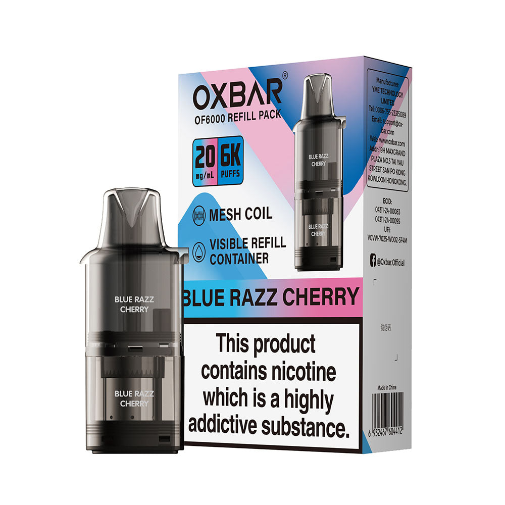 OXBAR OF6000 Blue Razz Cherry Pod 20mg