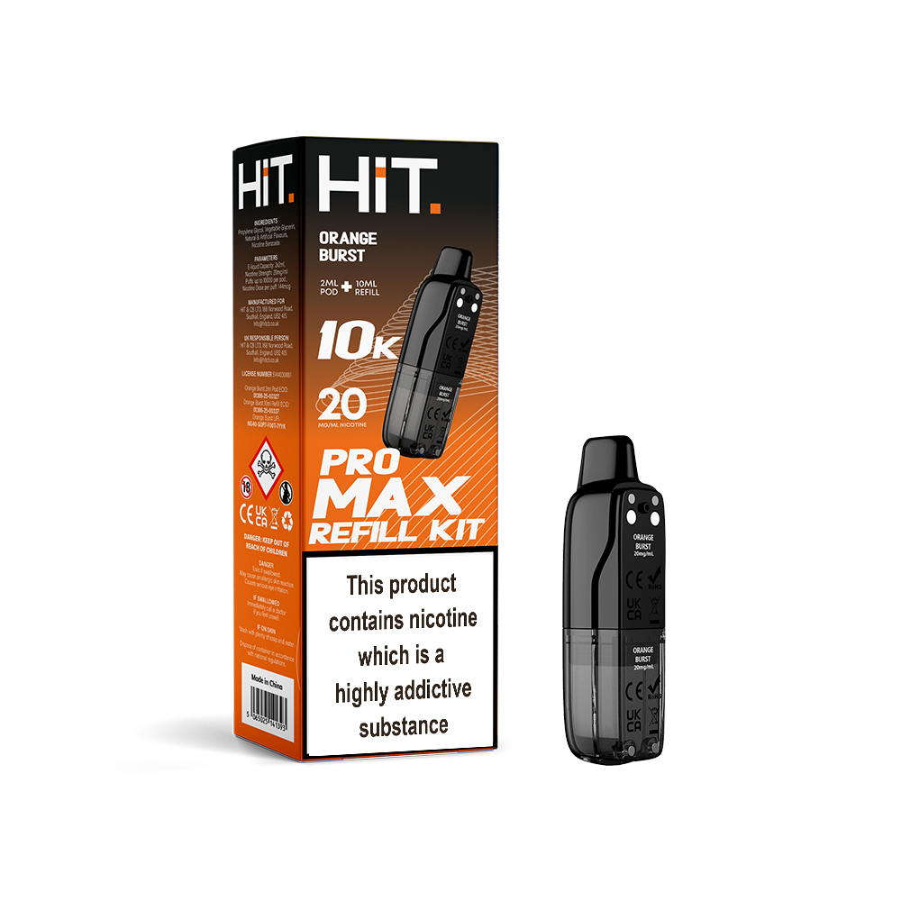 Hit Pro Max 2+10 Refill Kit Orange Burst 20mg