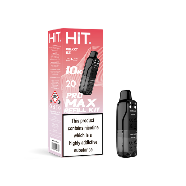Hit Pro Max 2+10 Refill Kit Cherry Ice 20mg  Vape Local