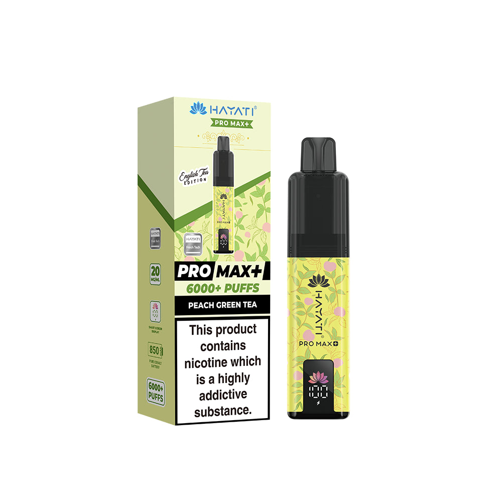 Hayati Pro Max+ Kit 20mg Peach Green Tea