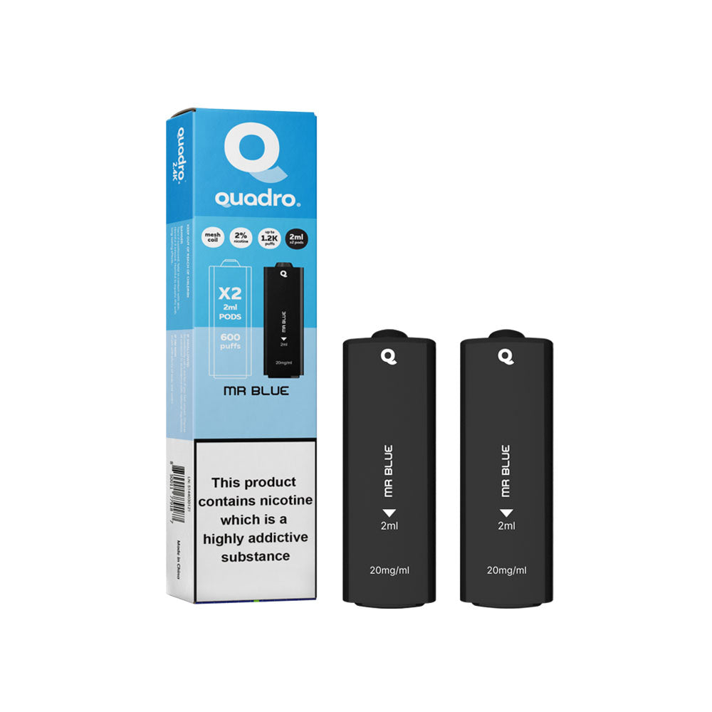 Quadro 2.4K Pods Mr Blue 20mg - Single Unit
