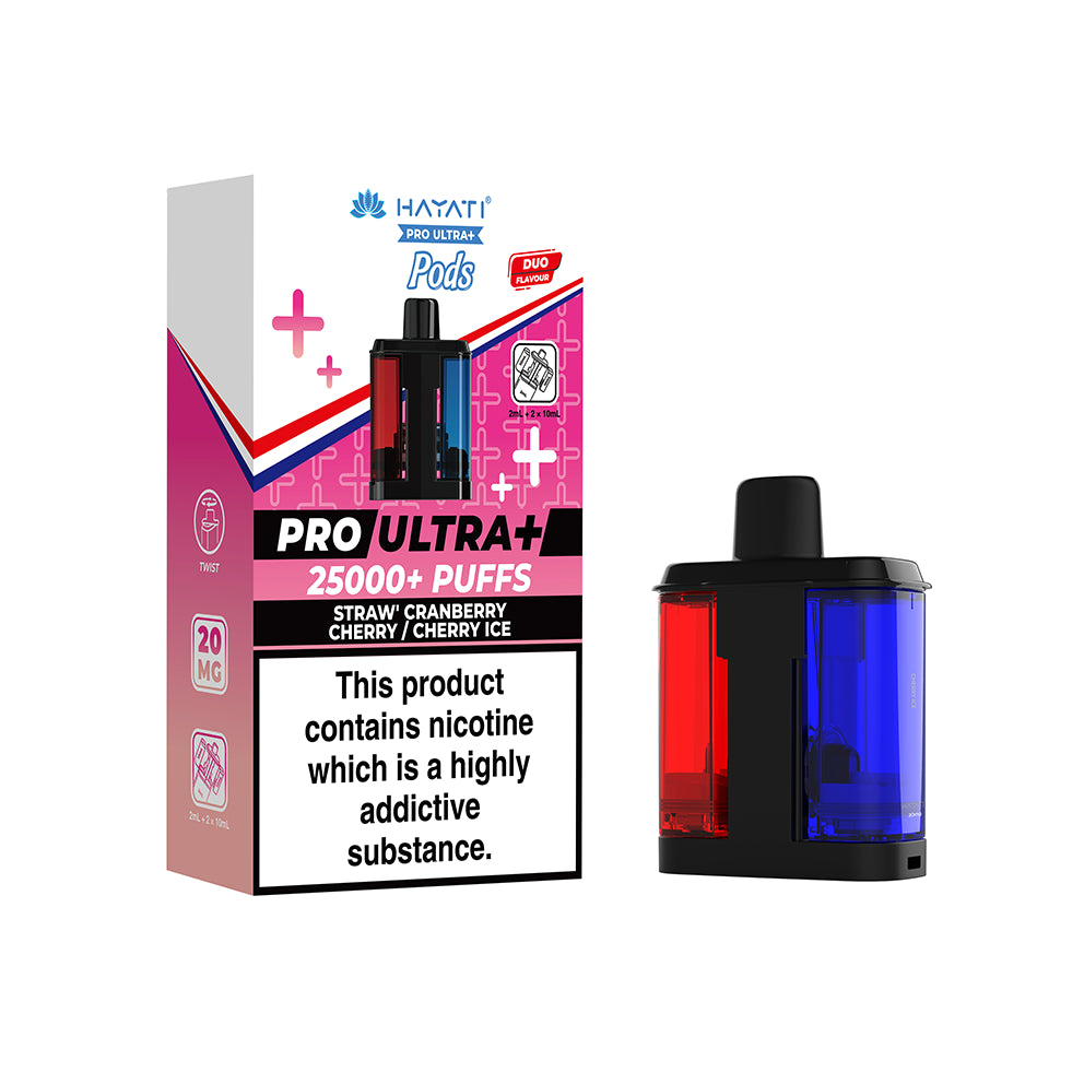 Hayati Pro Ultra+ Refill Pod Straw' Cranberry Cherry / Cherry Ice