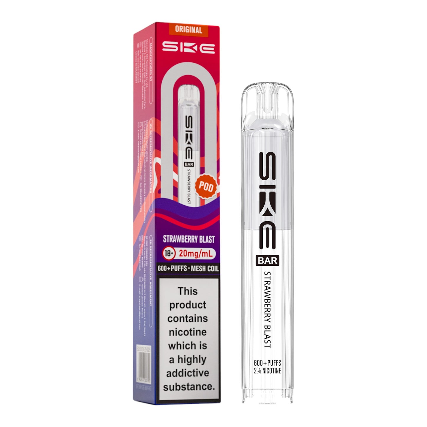 SKE Bar Replacement Pod Strawberry Blast