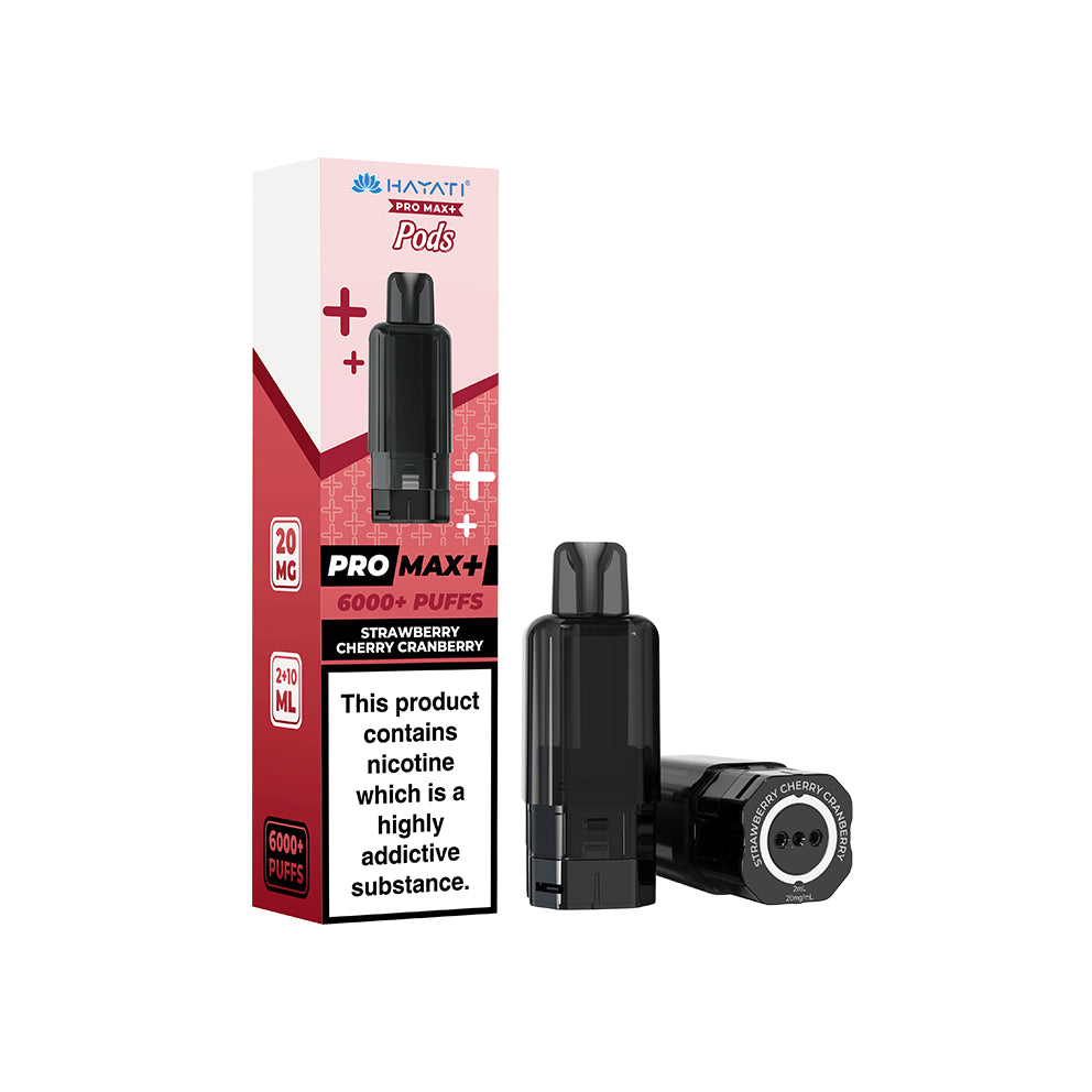 Hayati Pro Max+ Pods Strawberry Cherry Cranberry