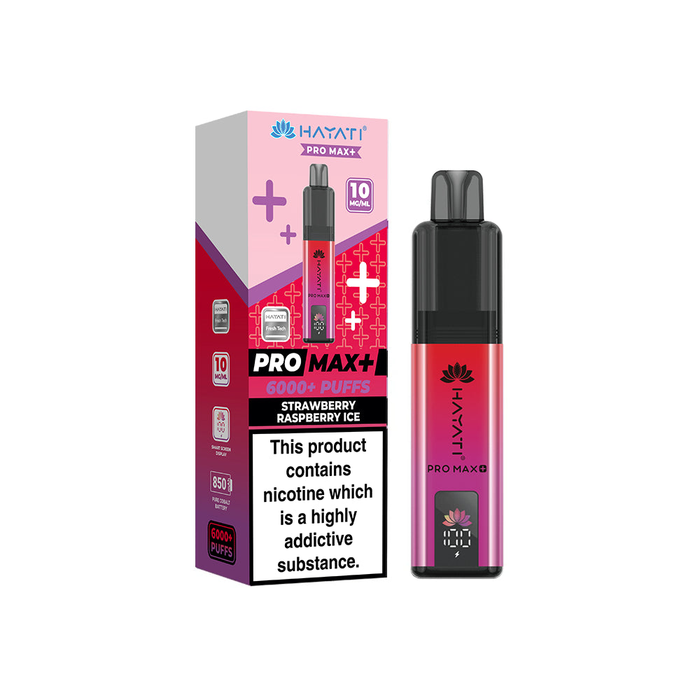 Hayati Pro Max+ Kit 10mg Strawberry Raspberry Ice