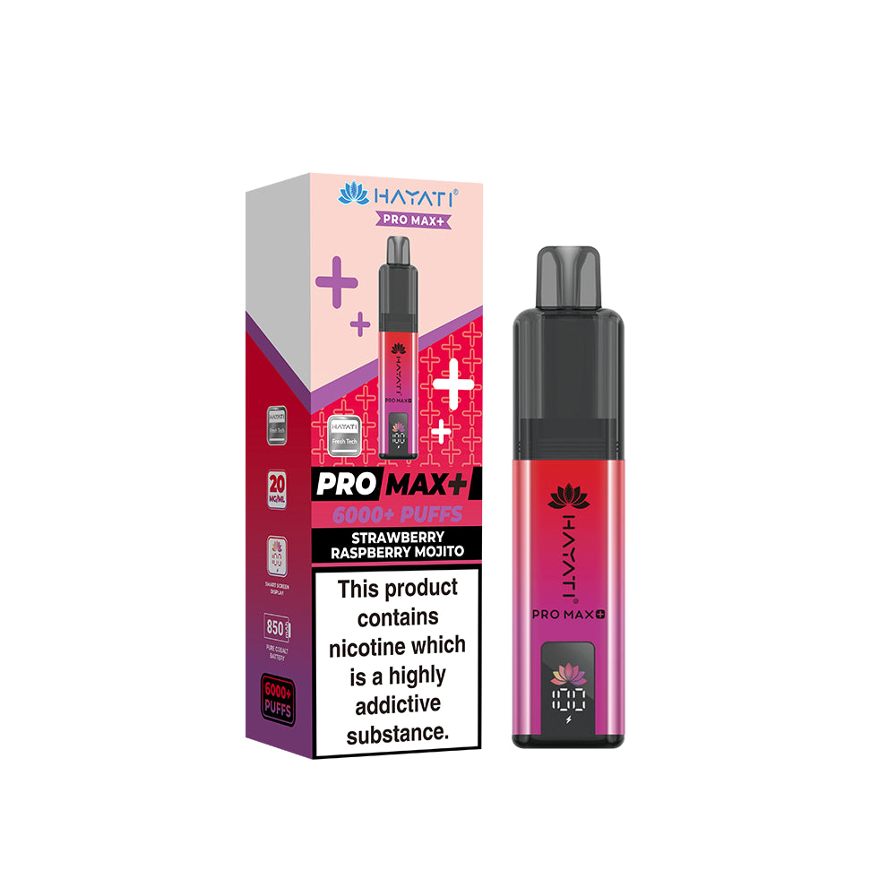Hayati Pro Max+ Kit 20mg Strawberry Raspberry Mojito