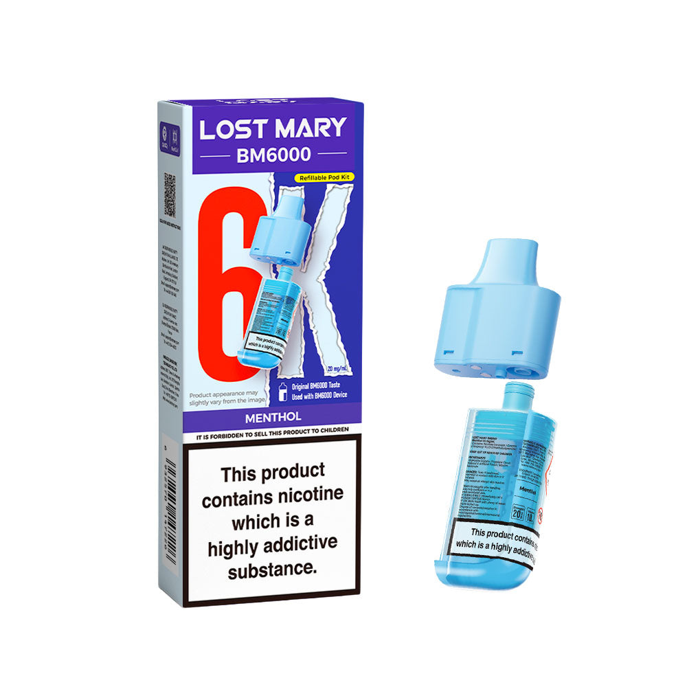 Lost Mary BM6000 Replacement Pods Menthol