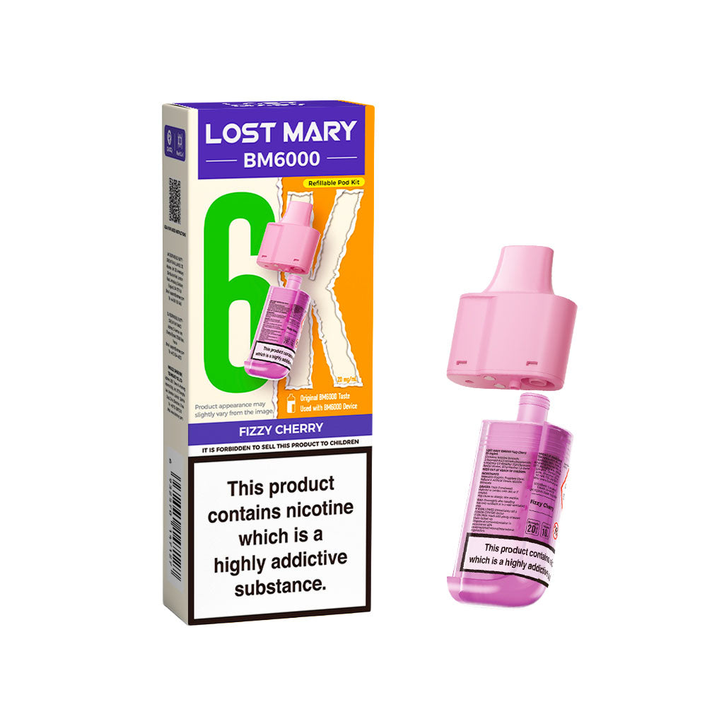 Lost Mary BM6000 Replacement Pods Fizzy Cherry
