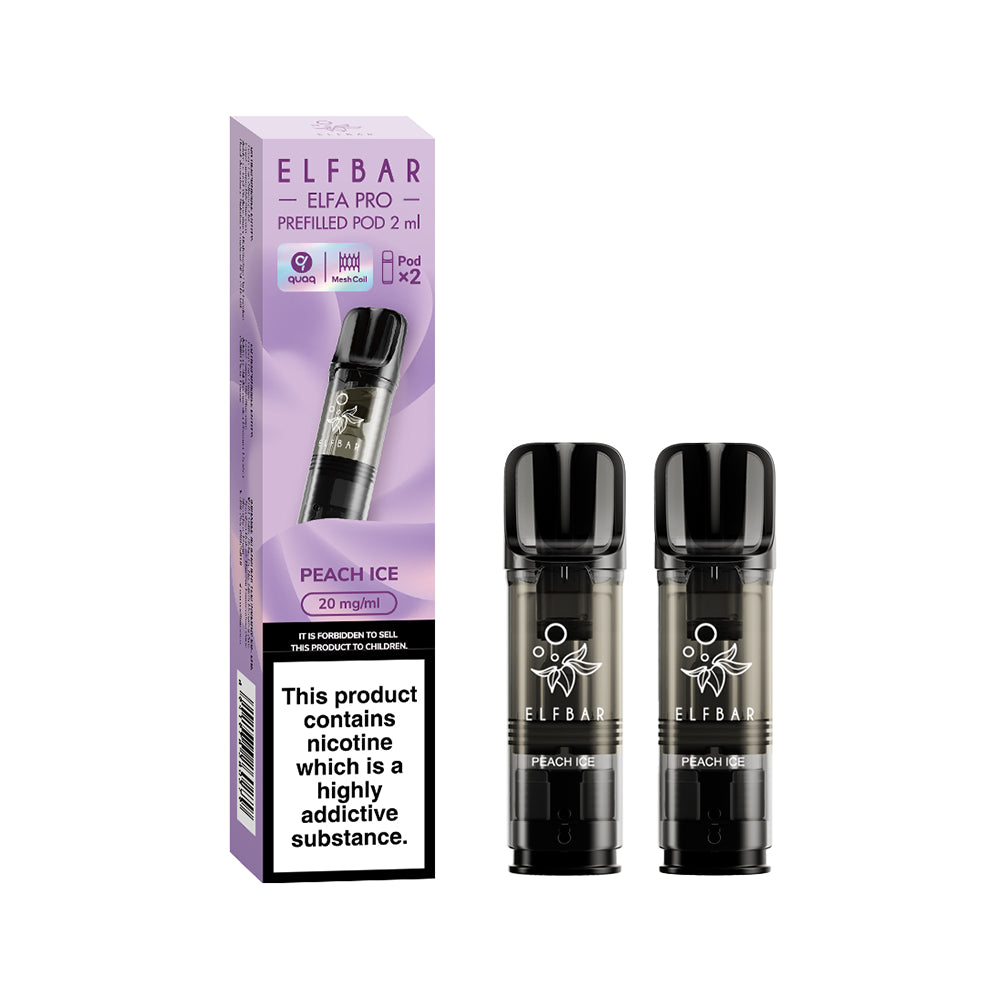 ELFbar Elfa Pro Prefilled Pod 2pk Peach Ice 2ml