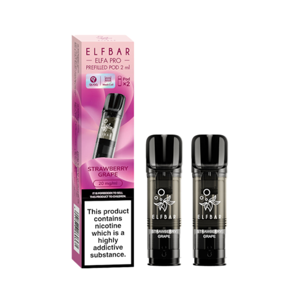 ELFbar Elfa Pro Prefilled Pod 2pk Strawberry Grape 2ml