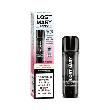 Lost Mary Tappo Pod Blueberry Sour Raspberry Ice 20mg