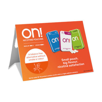 on!® POS Tent Card