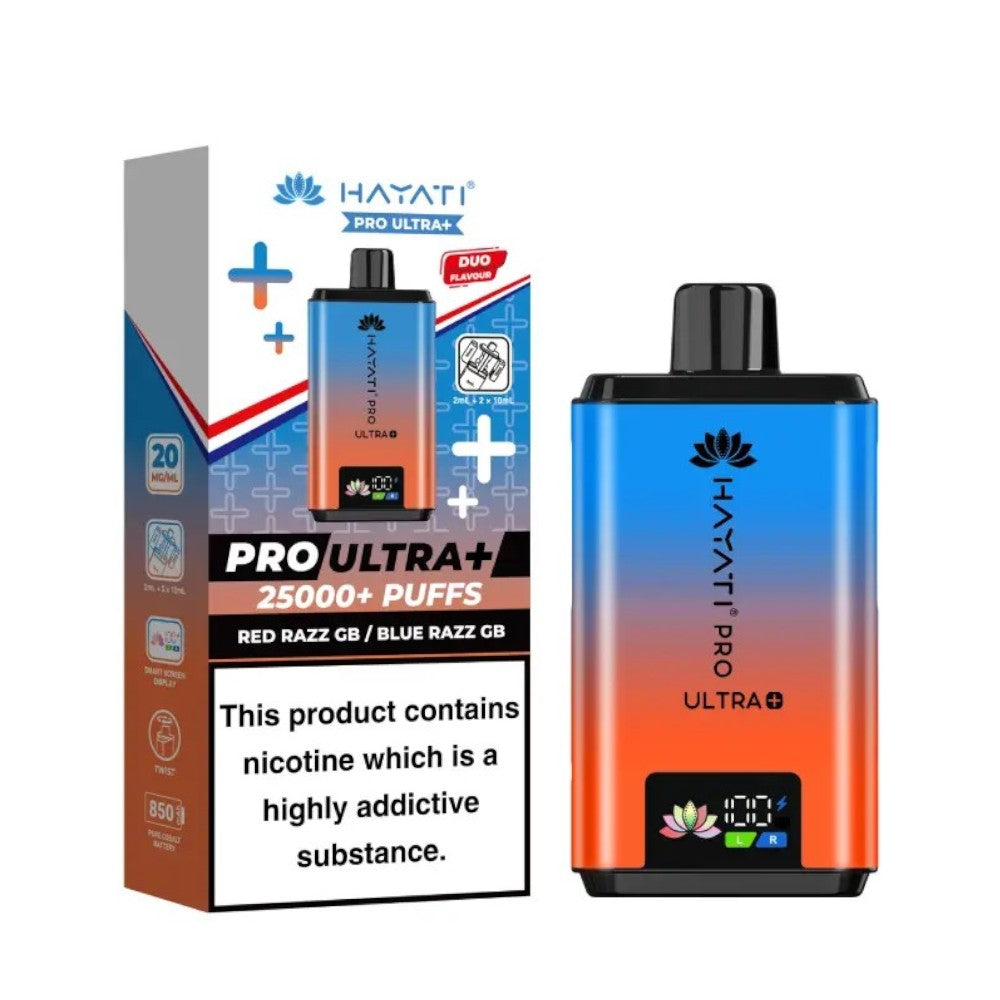 Hayati Pro Ultra+ Kit Red Razz GB / Blue Razz GB