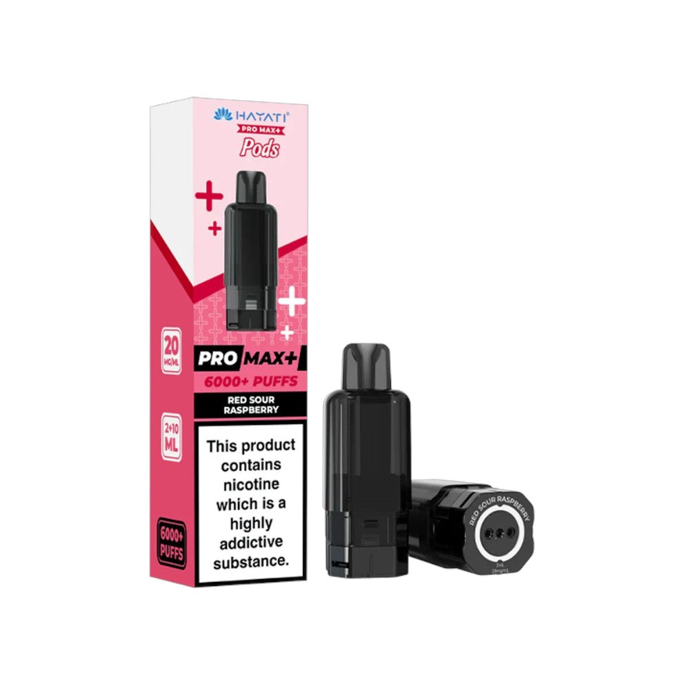 Hayati Pro Max+ Pods Red Sour Raspberry