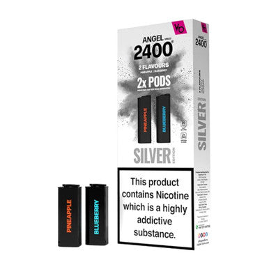 Angel 2400 Silver Edition Pod 2 Pack - Pineapple & Blueberry 20mg