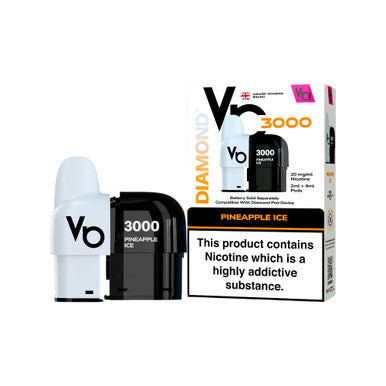 Vapes Bars Diamond 3k Pod Pack Pineapple Ice