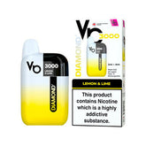 Vapes Bars Diamond 3k Starter Kit Lemon & Lime - Single Unit