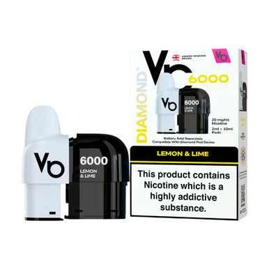 Vapes Bars Diamond 6k Pod Pack Lemon & Lime