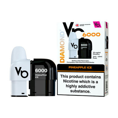 Vapes Bars Diamond 6k Pod Pack Pineapple Ice