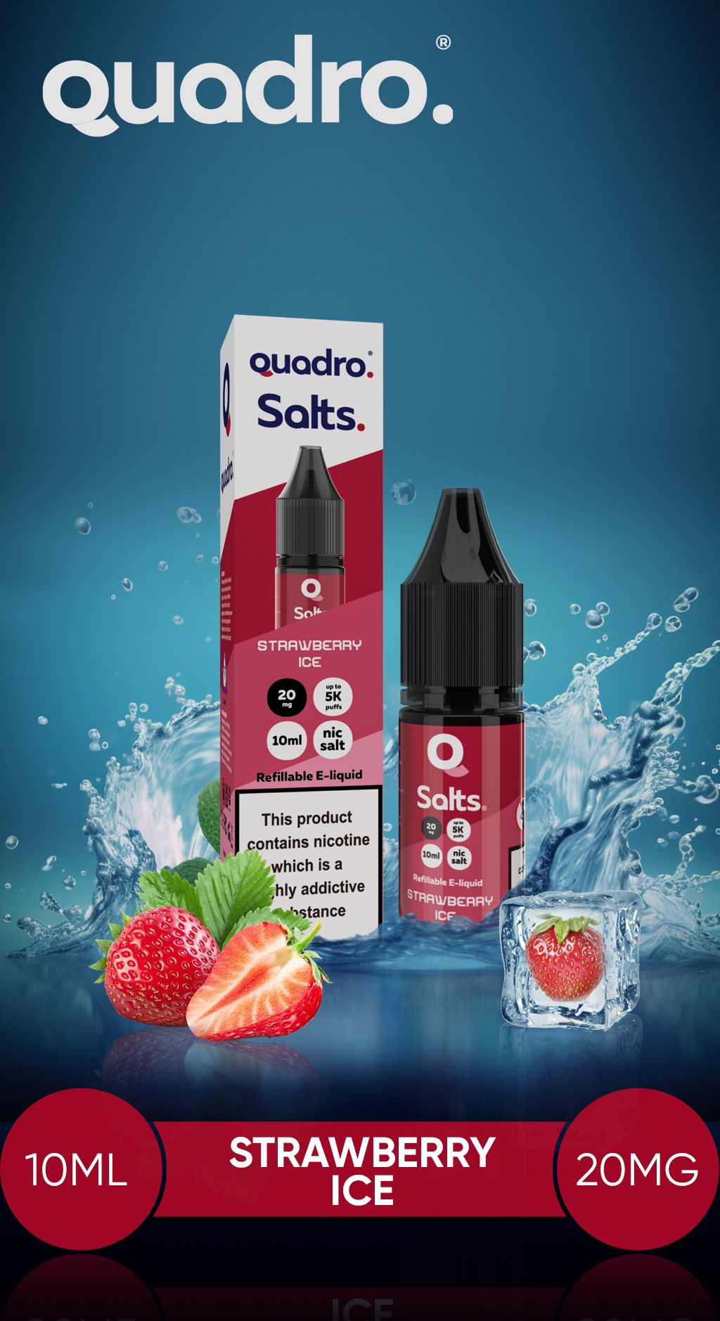 Quadro Salts Strawberry Ice